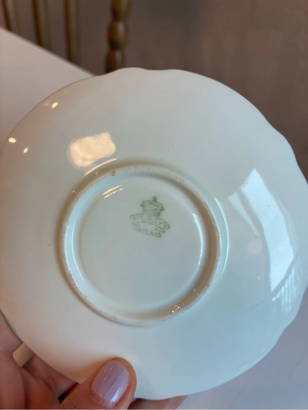 Aynsley Floral Porcelain Teacup & Saucer with Gold Trim